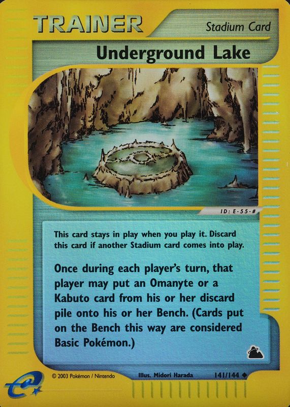 Underground Lake 2003 Skyridge #141/144 Reverse Holo RAW TCG (NEAR MINT)
