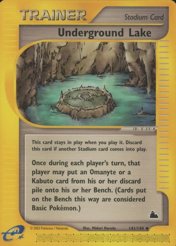 Underground Lake 2003 Skyridge #141/144 Base RAW TCG (NEAR MINT)