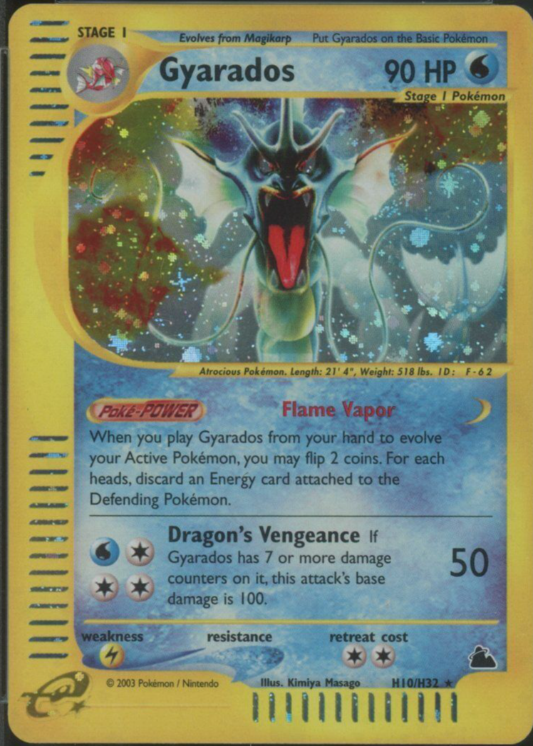 Gyarados 2003 Skyridge #H10 Holo Price Guide - Sports Card Investor
