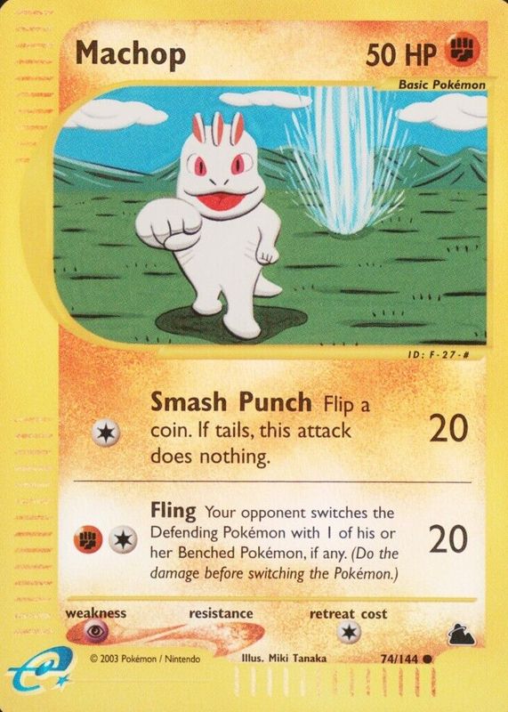 Machop 2003 Skyridge #074/144 Reverse Holo SGC 10