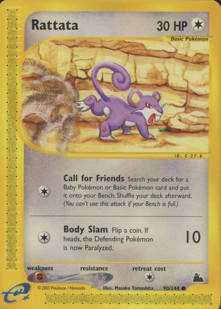 rattata pokemon card value - (71) Pokmon Hit Points40 HP Form Rattata Pokmon card old back