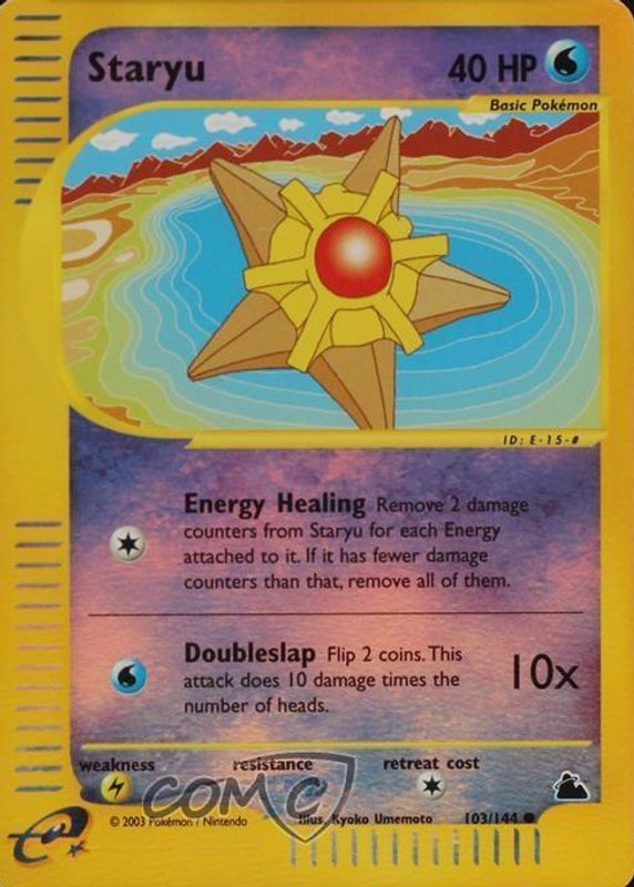 Staryu 2003 Skyridge #103/144 Reverse Holo SGC 9