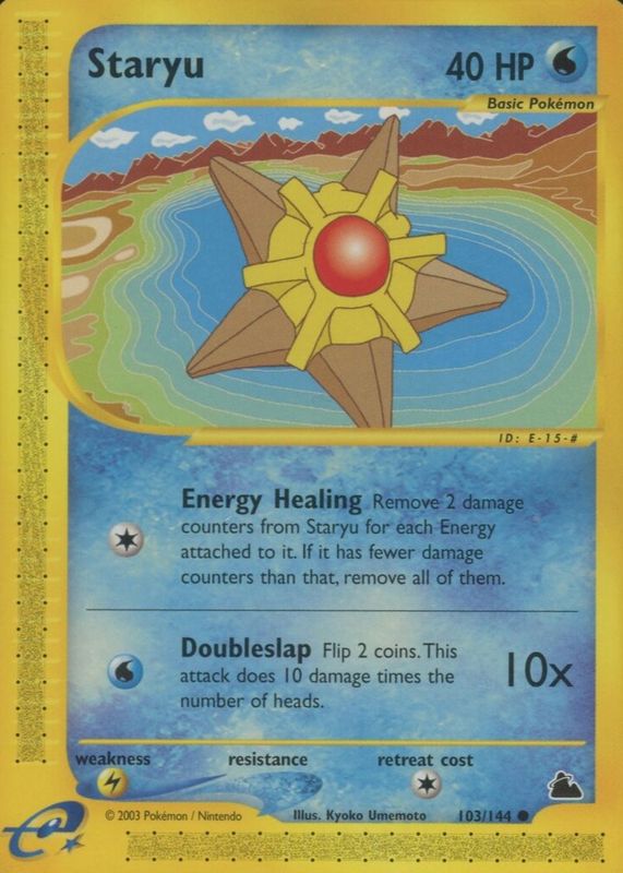 Staryu 2003 Skyridge #103/144 Base SGC 9