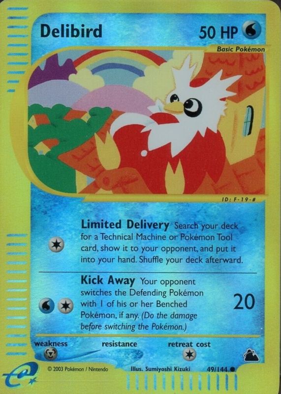 Delibird 2003 Skyridge #049/144 Reverse Holo CGC 9.5