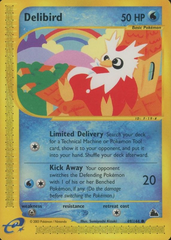 Delibird 2003 Skyridge #049/144 Base PSA 7