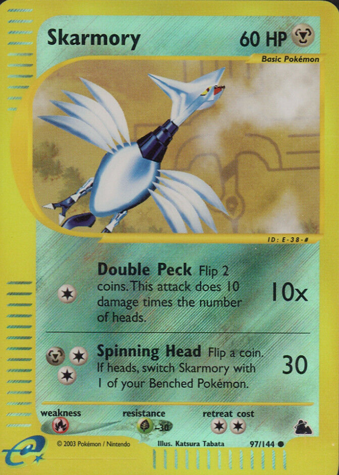 Skarmory 2003 Skyridge #097/144 Reverse Holo Price Guide - Sports Card  Investor
