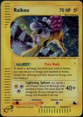 Pokemon Secret Wonders Rare Raikou #16 , raikou counters 