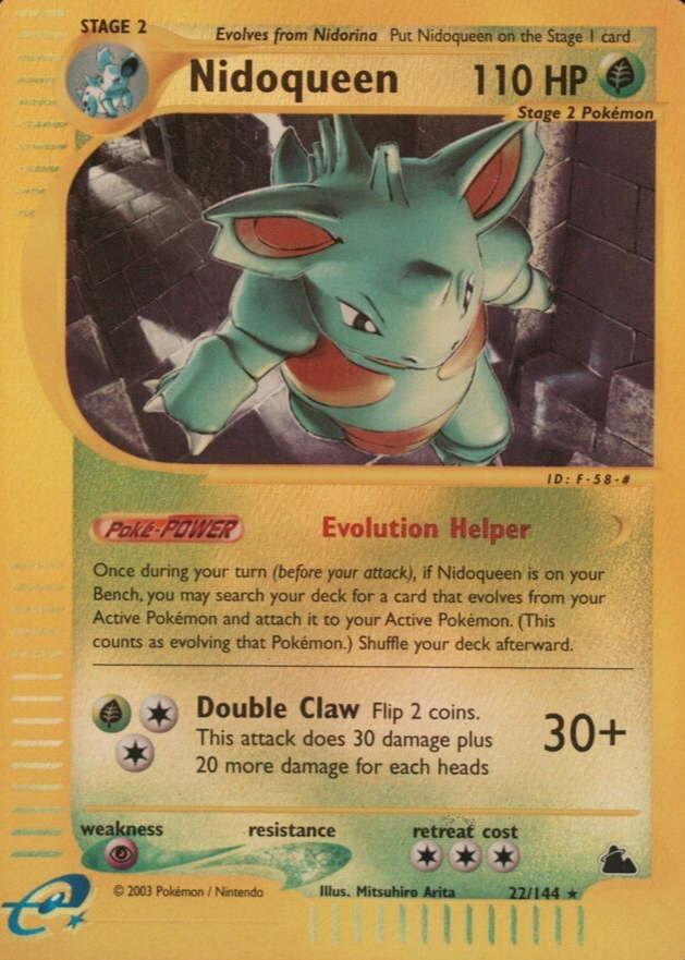 Nidoqueen 2003 Skyridge #022/144 Reverse Holo Price Guide