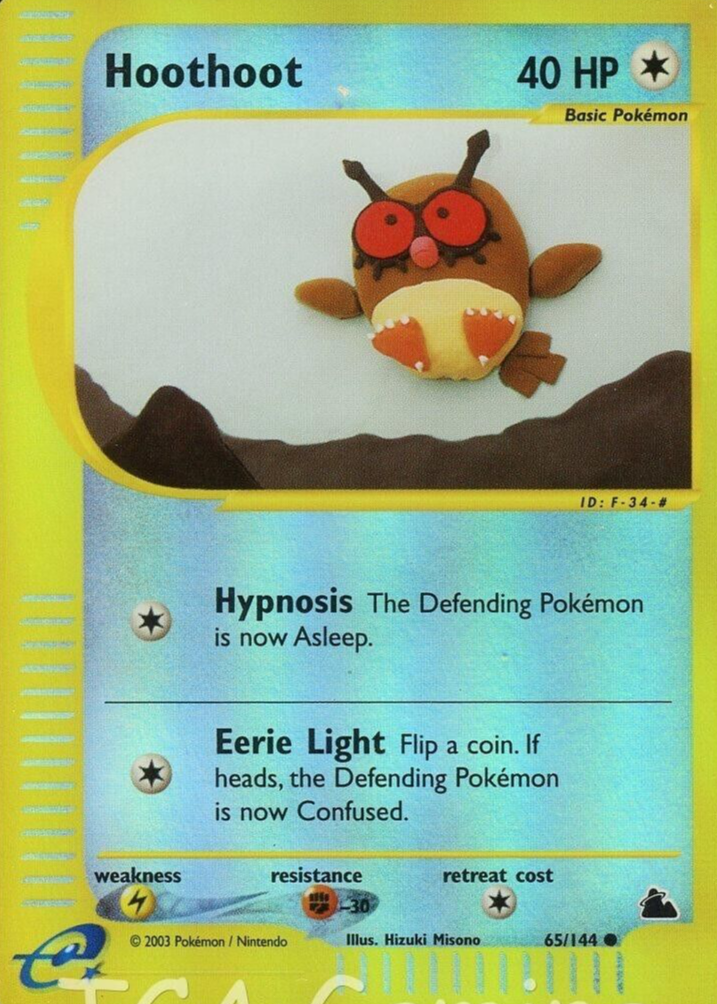 hoothoot pokemon card price Cards Guide Stand Sentry Basic Energy attached to your Benched Pokemon cant be discarded by an effect of your opponents Items or Supporter cards Hoothoot - 120/189 (Reverse Foil)