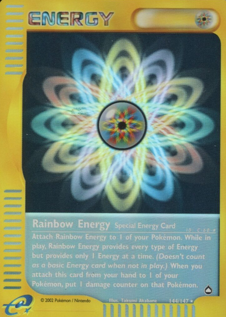 Rainbow Energy 2003 Aquapolis #144/147 Reverse Holo Price Guide