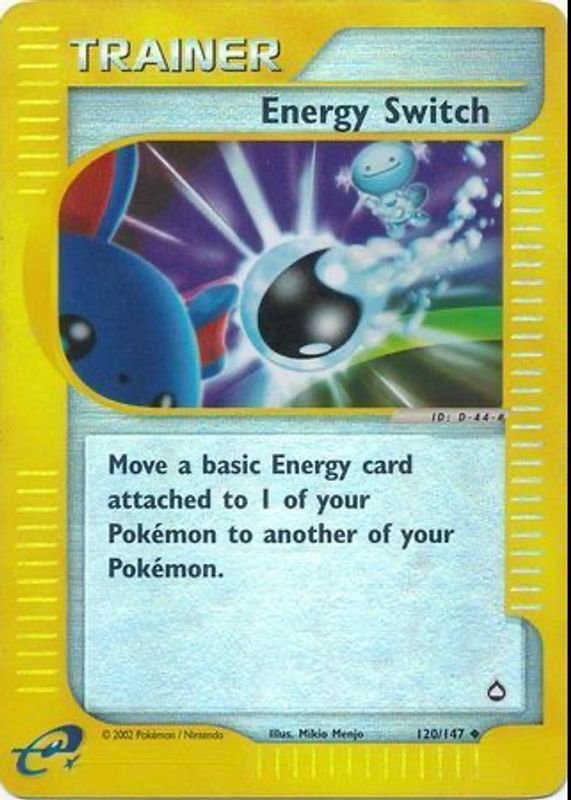 Energy Switch 2003 Aquapolis #120/147 Reverse Holo PSA 9