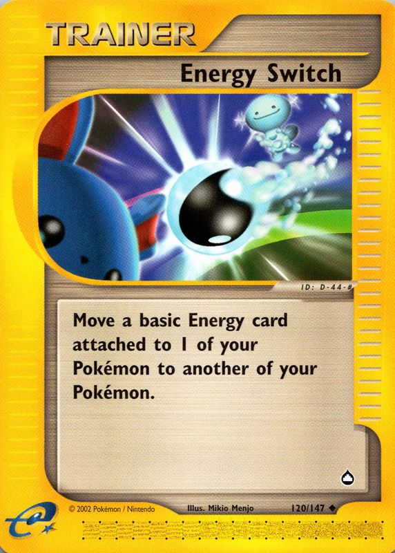 Energy Switch 2003 Aquapolis #120/147 Base RAW TCG (NEAR MINT)