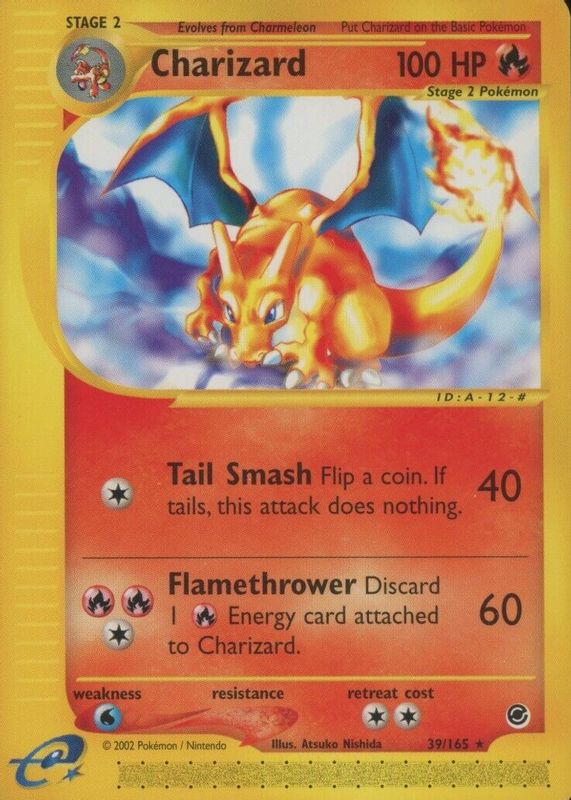 Charizard 2002 Expedition #039/165 Base SGC 8