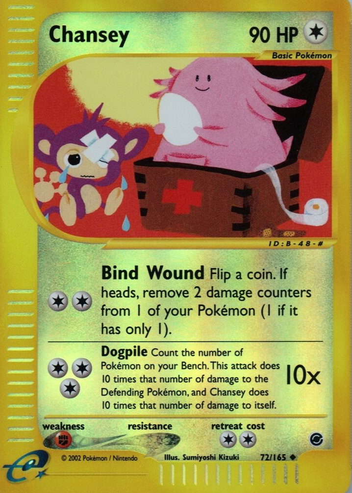 Chansey 2002 Expedition #072/165 Reverse Holo Price Guide - Sports