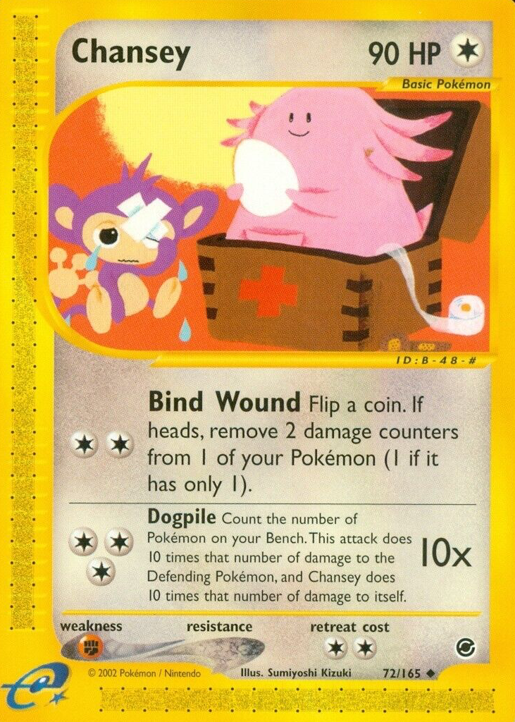 Chansey 2002 Expedition #072/165 Base Price Guide - Sports Card