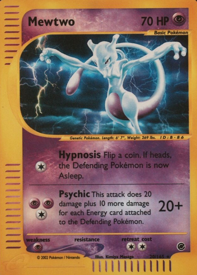 Mewtwo 2002 Expedition #020/165 Reverse Holo Price Guide - Sports
