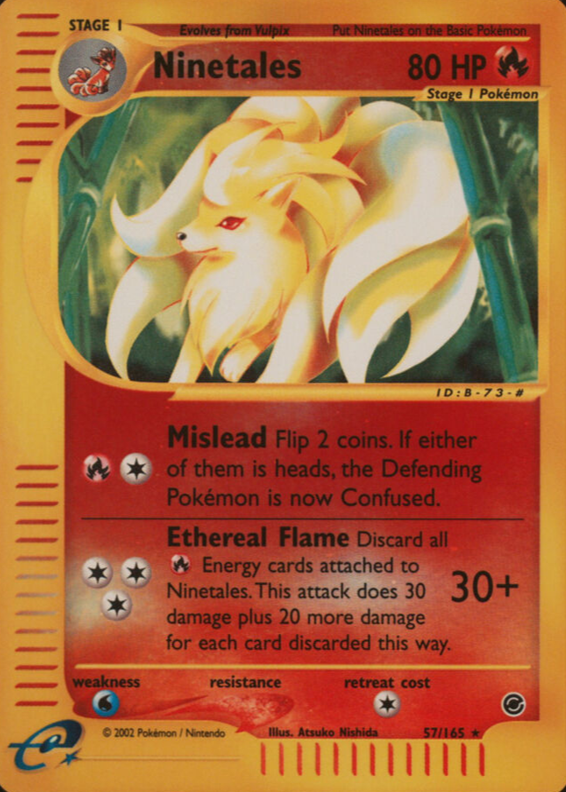 Ninetales 2002 Expedition #057/165 Reverse Holo Price Guide