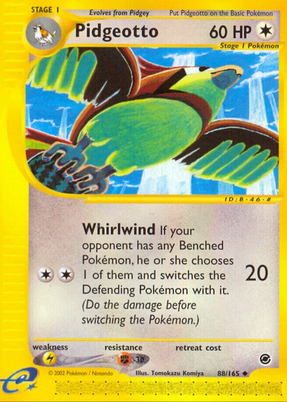 Pidgeotto 2002 Expedition #088/165 Base SGC 9