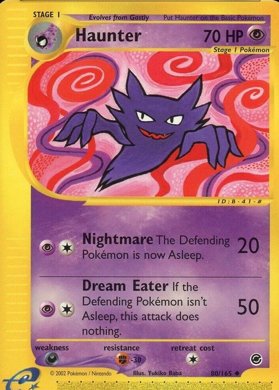 Haunter 2002 Expedition #080/165 Base RAW TCG (NEAR MINT)