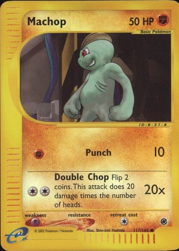 Machop 2002 Expedition #117/165 Reverse Holo SGC 10