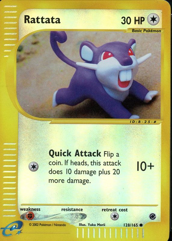 Rattata 2002 Expedition #128/165 Reverse Holo SGC 9.5