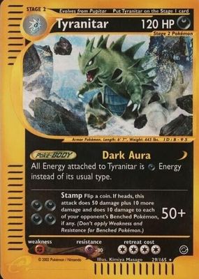 Tyranitar 2003 Aquapolis #040/147 Reverse Holo Price Guide