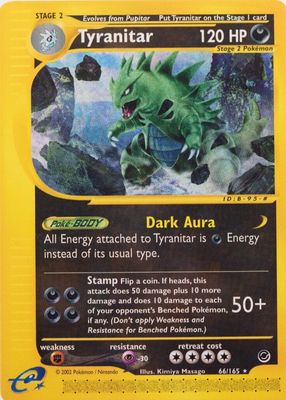 Tyranitar 2002 Expedition #029/165 Holo Price Guide - Sports