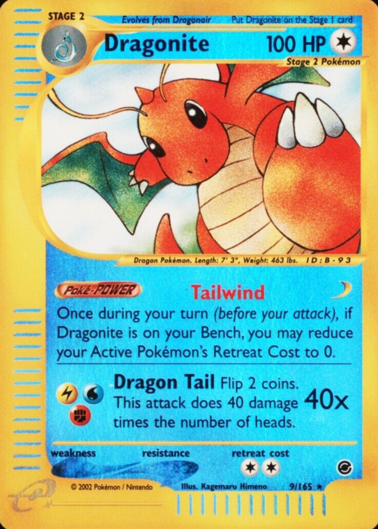 Dragonite 2002 Expedition #9/165 Reverse Holo Price Guide