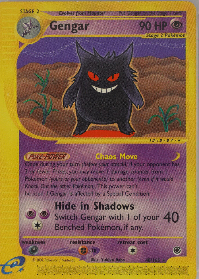 Gengar 2002 Expedition #048/165 Base Price Guide - Sports Card
