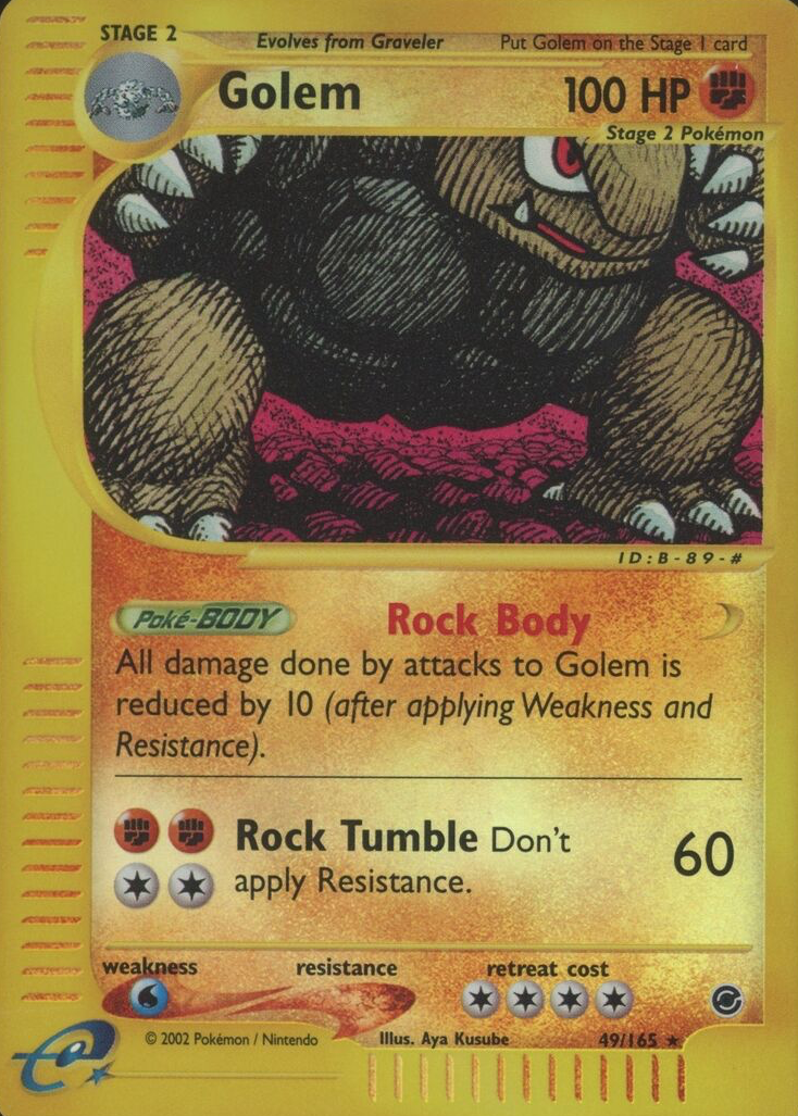 golem pokemon card value ex (91/97) [EX: Dragon]  Plug Fighting / 180 / Stage 2 2023 Pokemon Scarlet & Violet
