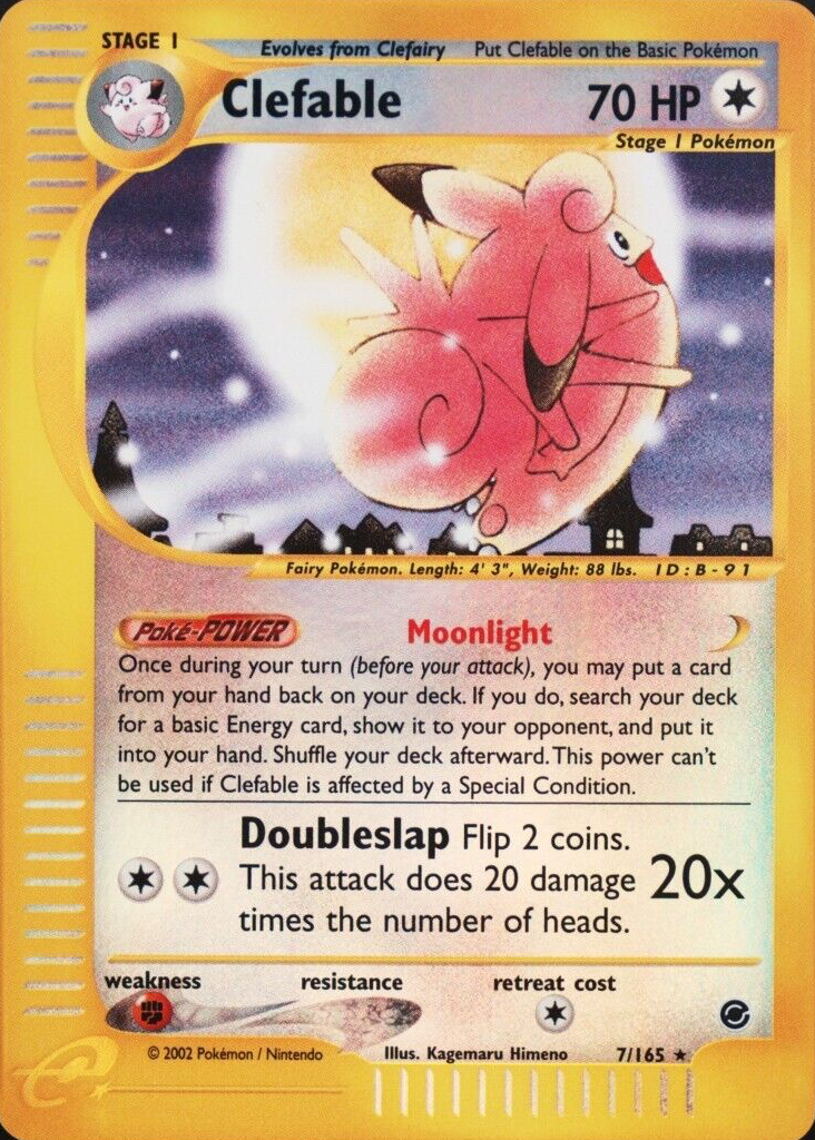 Clefable 2002 Expedition #007/165 Reverse Holo Price Guide