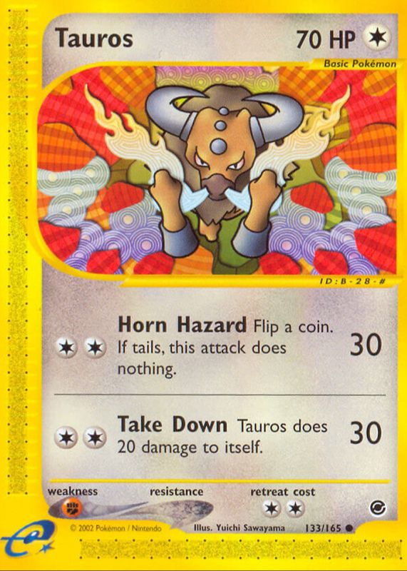 Tauros 2002 Expedition #133/165 Base PSA 8