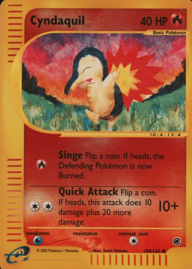 Cyndaquil 2002 Expedition #104/165 Reverse Holo Price Guide