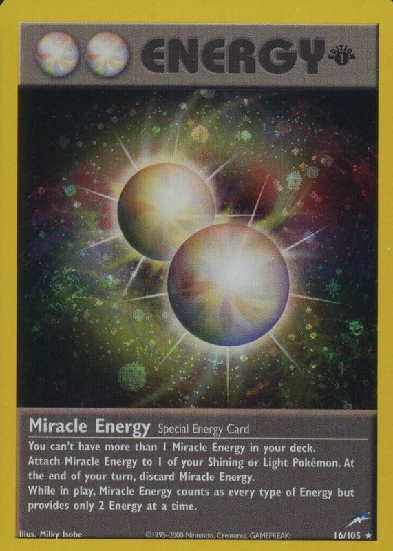 Miracle Energy 2002 Neo Destiny #16/105 1st Edition Holo RAW TCG (HEAVILY PLAYED)
