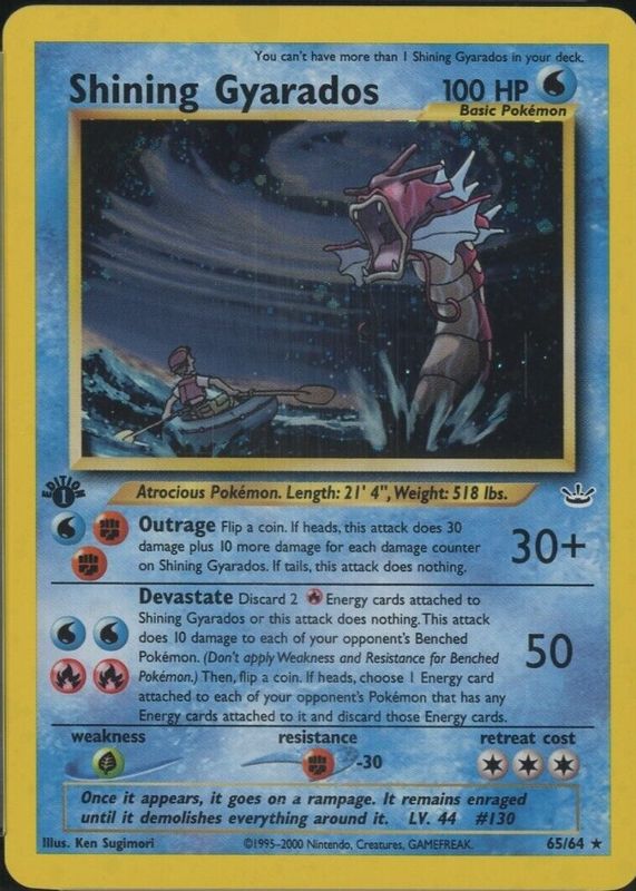 人気商品 【PSA9】ひかるギャラドス gyarados 英語版shining ポケモン