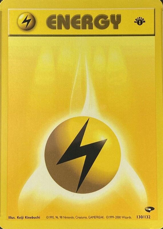 Lightning Energy 2000 Gym Challenge #130/132 1st Edition BGS 9