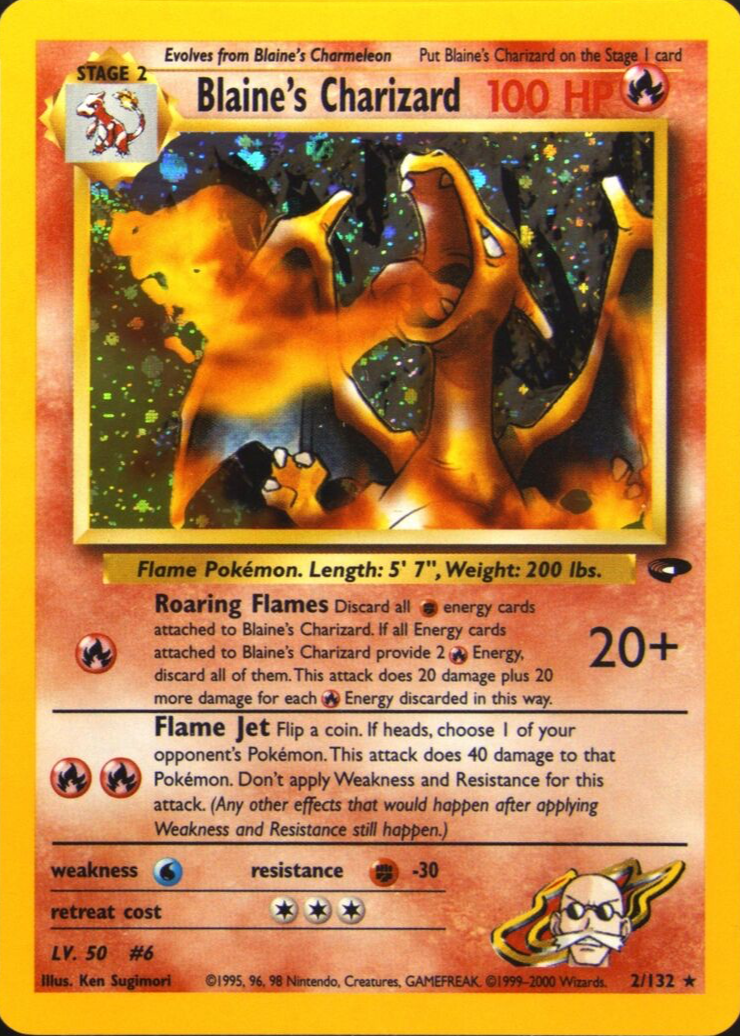 Blaine's Charizard Pokemon Cards Price Guide - Sports Card Investor