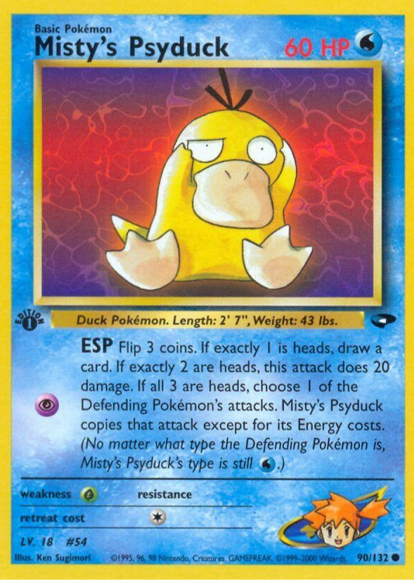 Misty's Psyduck Pokemon Cards Price Guide - Sports Card Investor