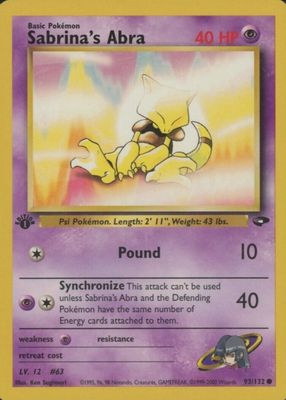 2000 Gym Challenge #093/132 1st Edition