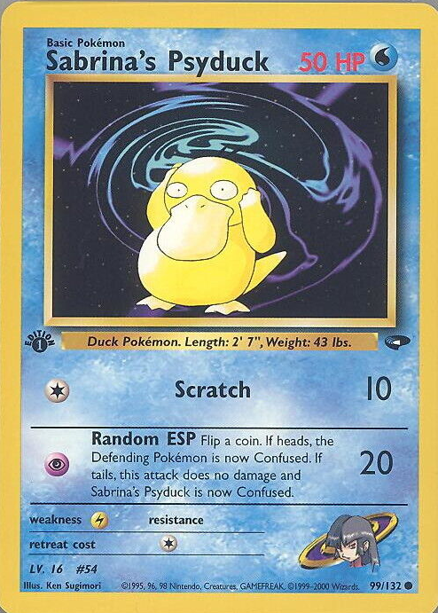 Sabrina's Psyduck Pokemon Cards Price Guide - Sports Card Investor