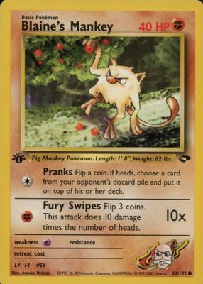 2000 Gym Challenge #063/132 1st Edition