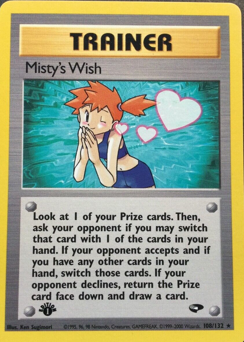 misty pokemon card value Holo Misty Pokémon gym leader / Custom holographic Pokémon card / trai –  MarinkiArt main image 1