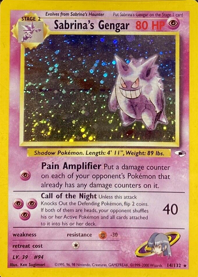Sabrina's Gengar 2000 Gym Heroes #014/132 Unlimited Holo Price