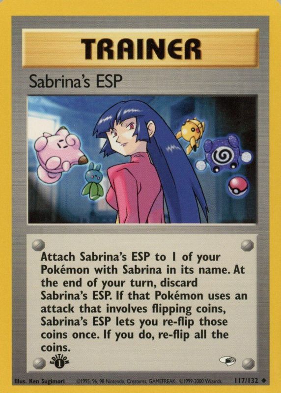 Sabrina's ESP 2000 Gym Heroes #117/132 1st Edition PSA 10