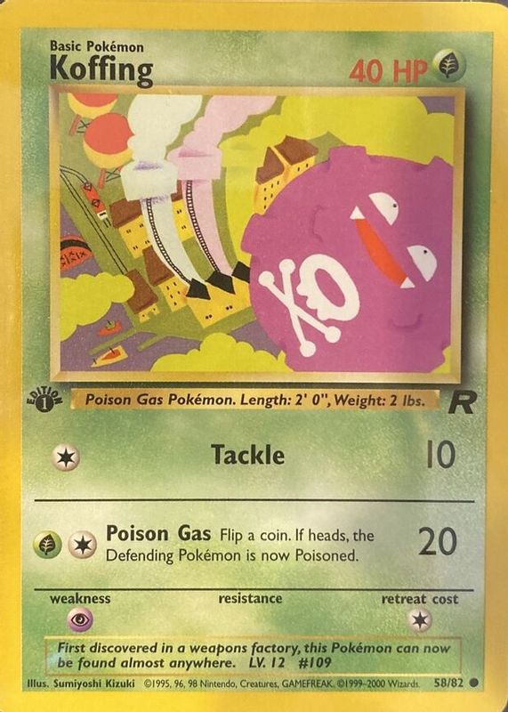 2000 Team Rocket #58/82 1st Edition