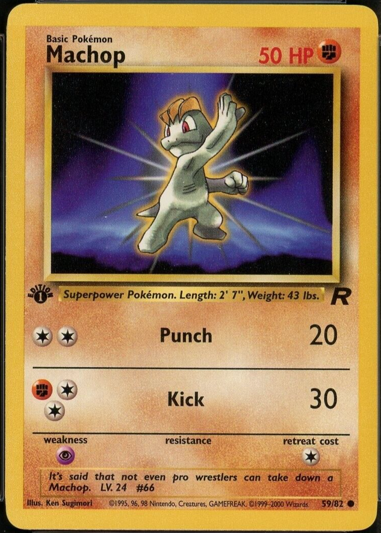 1995 machop pokemon card value 1st Edition [F] Low Kick (20) Pokemon 1995 Value | TikTok