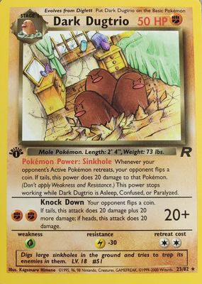 2000 Team Rocket #23/82 1st Edition
