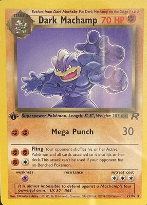 2000 Team Rocket #27/82 1st Edition