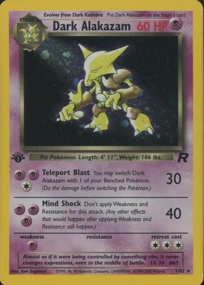 2000 Team Rocket #01/82 1st Edition Holo