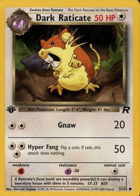 2000 Team Rocket #51/82 1st Edition